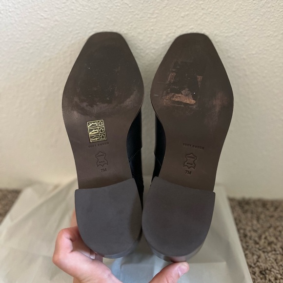 Tory Burch Sleek Black Leather Boots - Picture 11 of 14